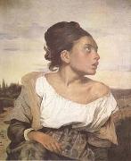 Orphan Girl at the Cemetery (mk09) Eugene Delacroix